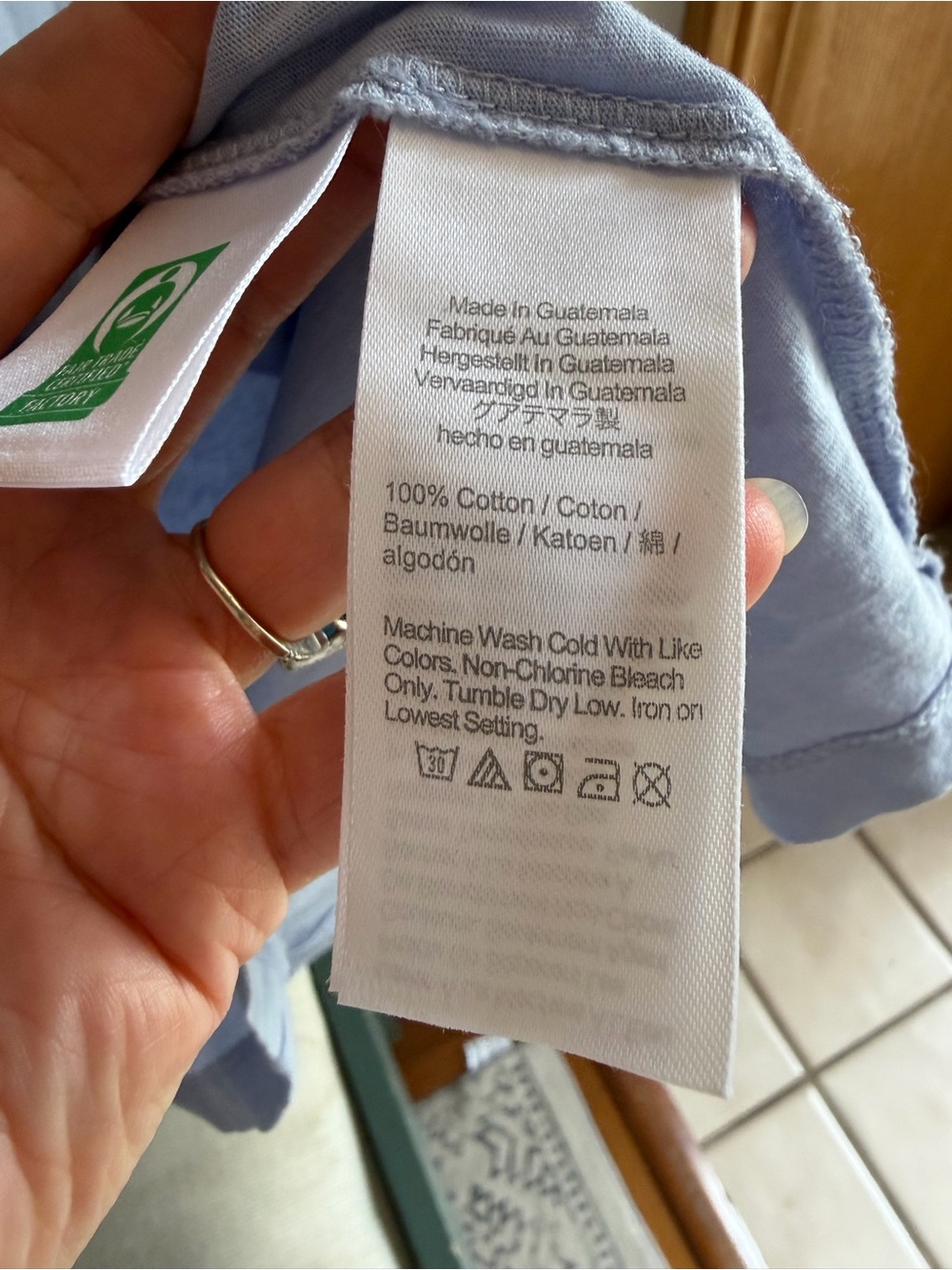 J. Crew Tissue Thin Light Blue Turtleneck - Picture 4 of 5